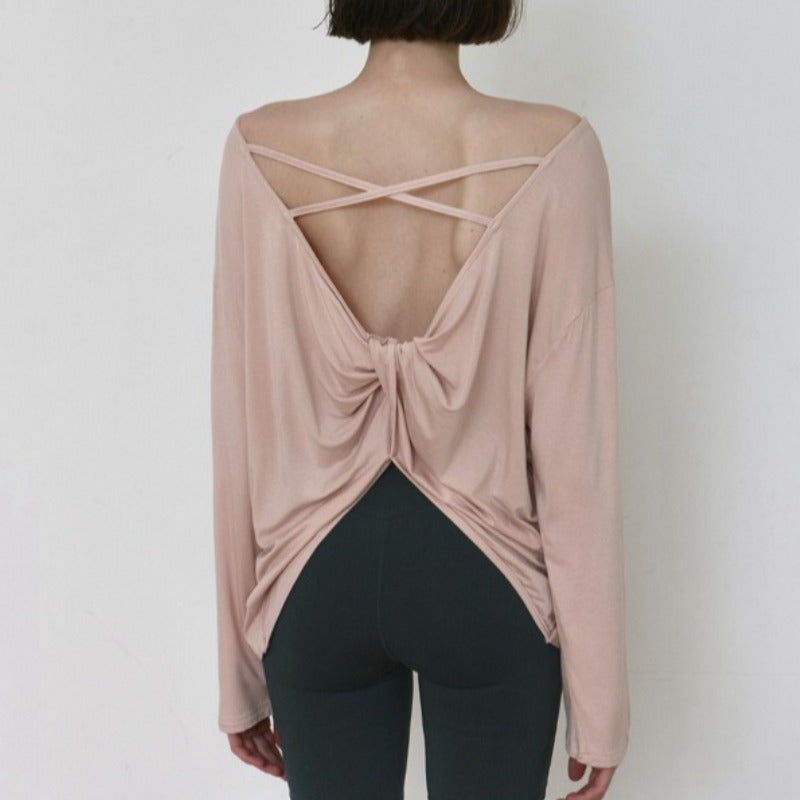 バックオープン ヨガカバーアップ