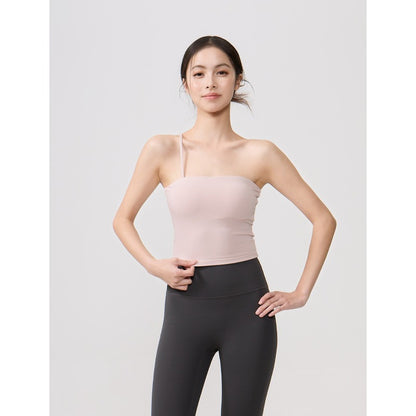 アシメストラップ ブラトップ｜カップ付き・滑り止め付き