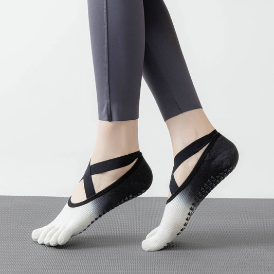 5本指ヨガソックス レディース 滑り止めピラティスソックス 9015