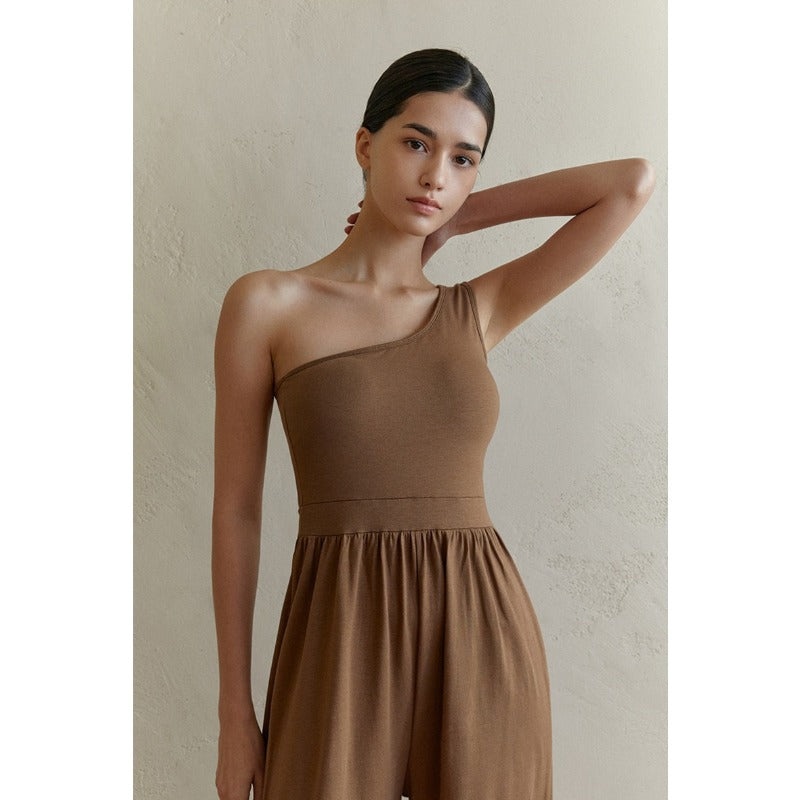 ワンショルダー ヨガオールインワン 8895